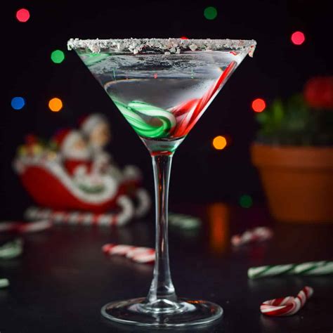 candy-cane-martini-holiday-cocktail-dishes-delish image