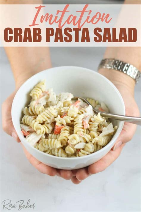 the-best-imitation-crab-pasta-salad-recipe-rose-bakes image
