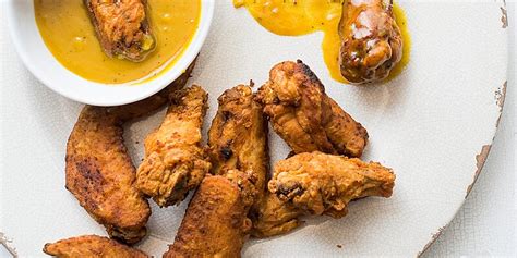 honey-mustard-chicken-wings-recipe-food-wine image
