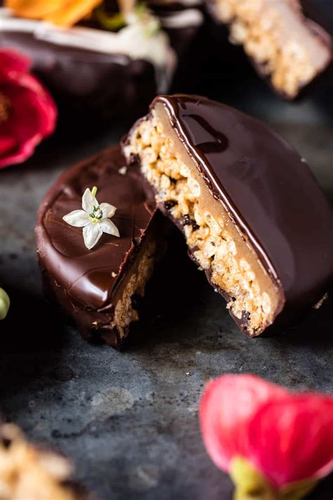 best-chocolate-covered-peanut-butter-rice-crispy-treats image