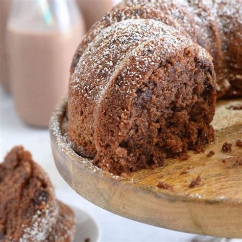 easy-homemade-chocolate-milk-bundt-cake image