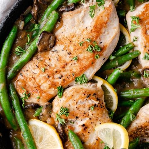 creamy-skillet-chicken-with-green-beans-and-mushrooms image