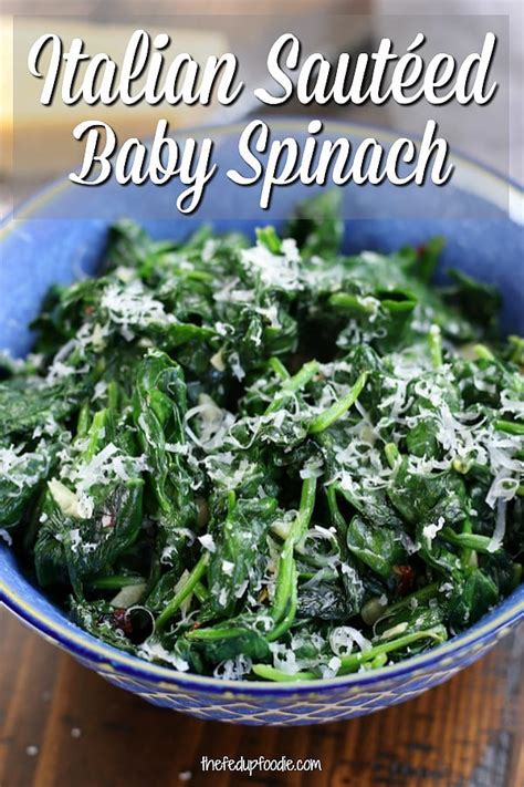 how-to-make-simple-italian-sauted-baby-spinach-the image