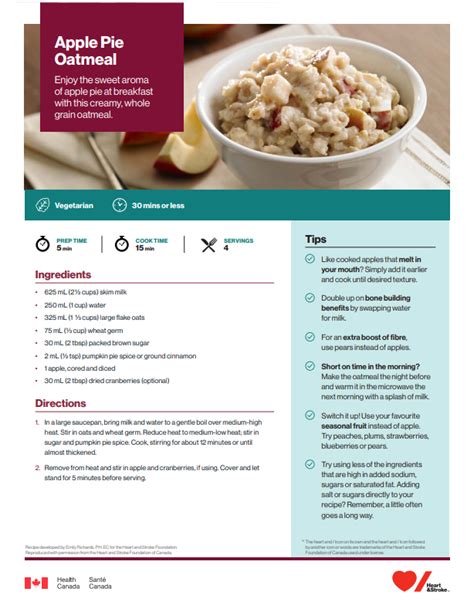 apple-pie-oatmeal-canadas-food-guide image