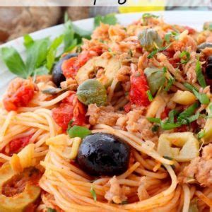 pasta-puttanesca-with-spicy-tuna-foxy-folksy image