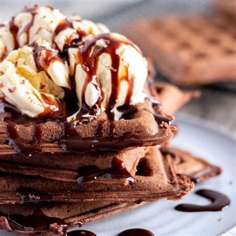 brownie-waffles-a-dessert-recipe-kylee-cooks image