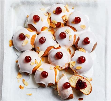 sticky-cherry-bakewell-buns image