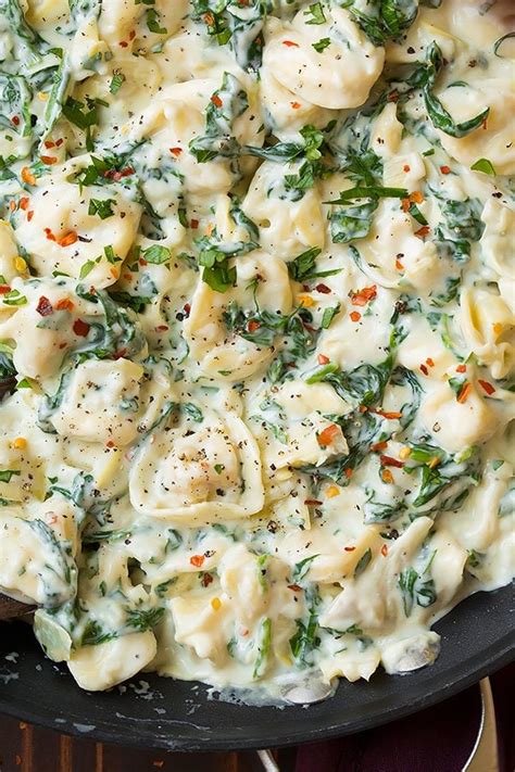 creamy-spinach-artichoke-tortellini-cooking-classy image