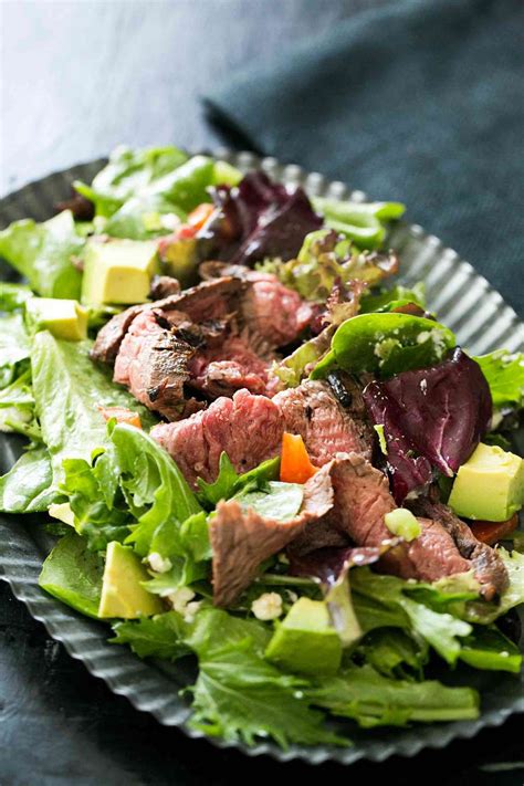 easy-steak-salad-with-lemon-vinaigrette-recipe-simply image