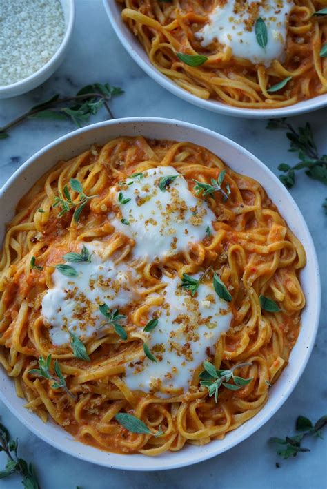creamy-roasted-red-pepper-linguine-the-pasta-table image