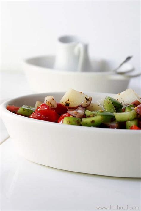 garden-vegetable-potato-salad-no-mayo-diethood image