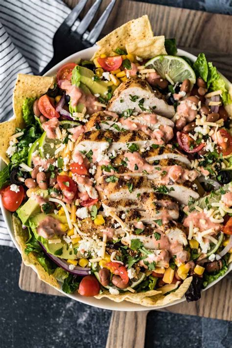 chicken-taco-salad-recipe-easy-chicken image