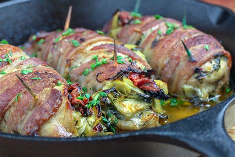 bacon-wrapped-veggie-stuffed-chicken-kitchen image