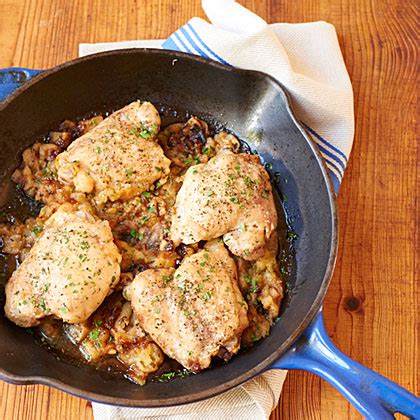 chicken-thighs-with-roasted-apples-and-garlic image