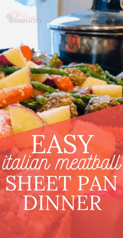 easy-italian-meatball-sheet-pan-dinner-recipe-blessed image