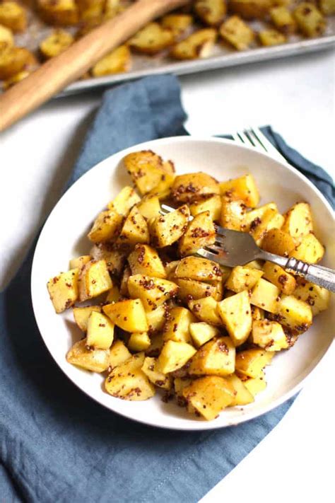 easy-mustard-roasted-potatoes-suebee-homemaker image