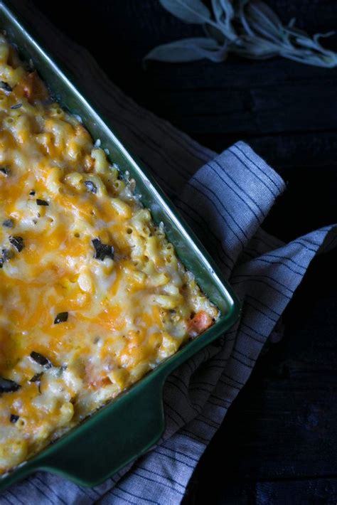 baked-butternut-squash-macaroni-and-cheese-savory image