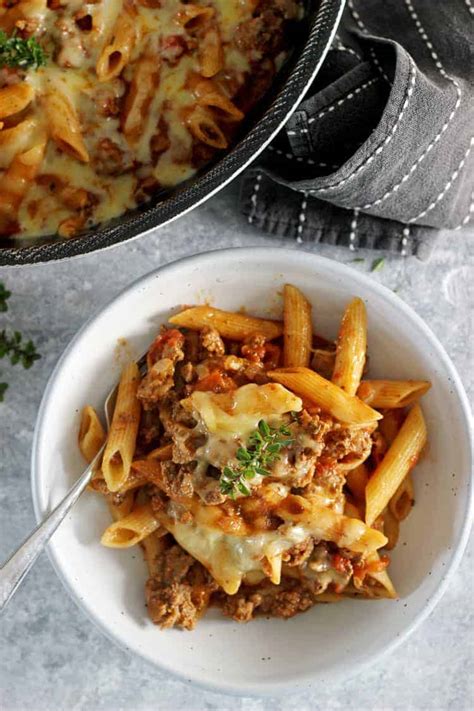 cheesy-one-pan-mince-pasta-the-kiwi-country-girl image