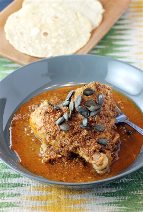 chicken-with-red-pumpkin-seed-mole-food-gal image