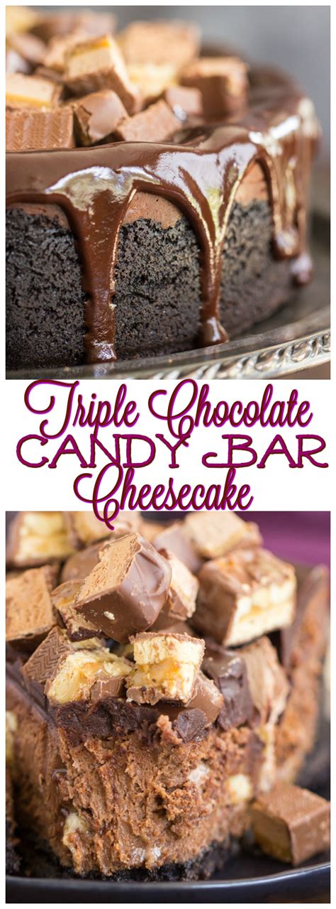 triple-chocolate-candy-bar-cheesecake-the-gold image