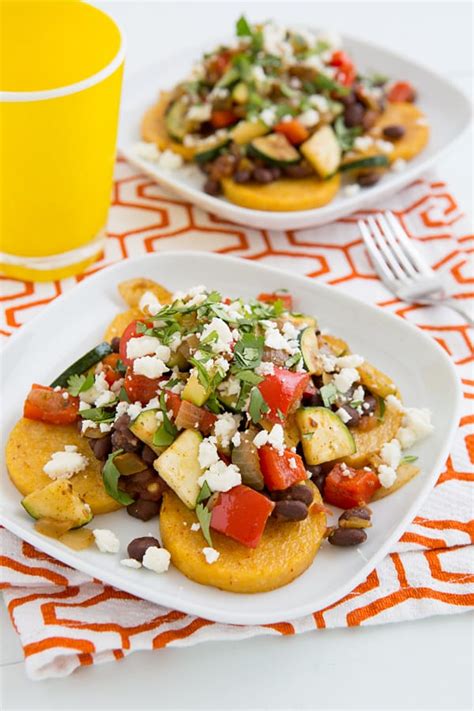 mexican-baked-polenta-with-salsa-beans-and-veggies image
