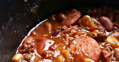 three-meat-crock-pot-cowboy-beans-south-your-mouth image