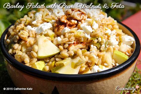 barley-salad-with-pear-walnut-feta-cuisinicity image