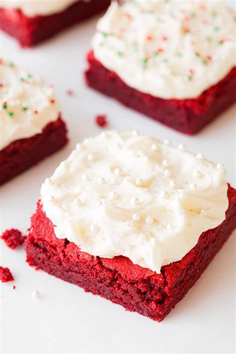 red-velvet-brownies-with-fluffy-cream-cheese-frosting image