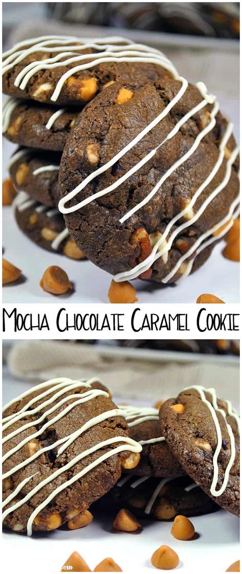 mocha-chocolate-caramel-cookie-recipe-sweet-peas image