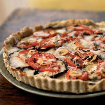 eggplant-tomato-and-smoked-mozzarella-tart image