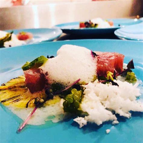 cured-red-snapper-with-coconut-sauce-and-lime-foam image