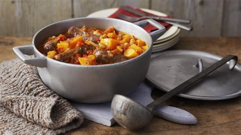 sausage-pumpkin-and-sage-casserole-recipe-bbc-food image