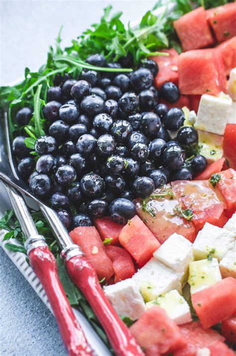 red-white-and-blue-watermelon-flag-salad image