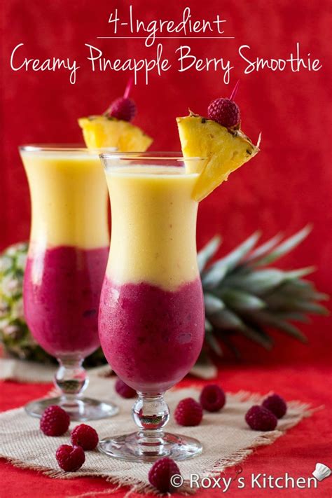 4-ingredient-creamy-pineapple-berry-smoothie image