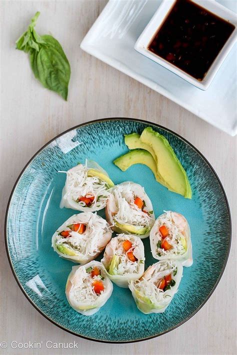 shrimp-avocado-rice-noodle-spring-rolls image
