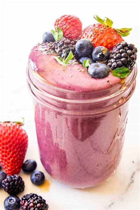 the-best-mixed-berry-smoothie-for-meal-prep-happy image