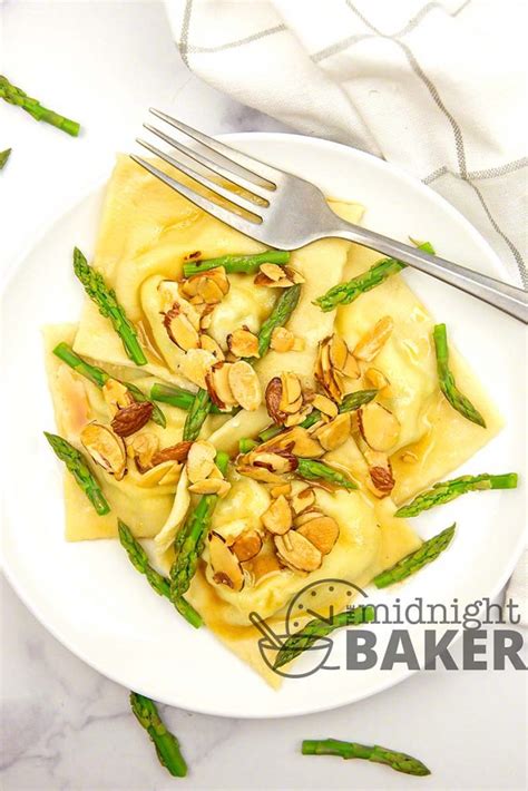 asparagus-ravioli-with-almond-brown-butter-sauce image