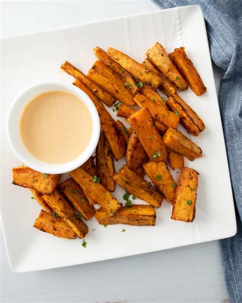 sweet-potato-wedges-with-spicy-honey-mustard-dip image