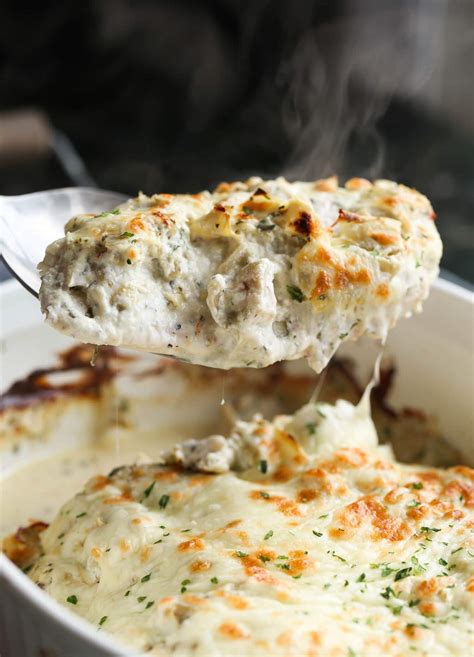 cheesy-chicken-and-artichoke-bake-easy-low-carb-dinner image