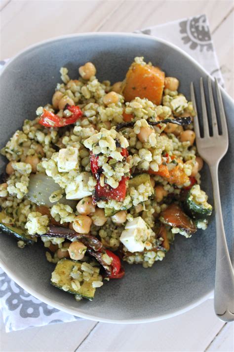 warm-barley-and-chickpea-salad-with-roasted-vegetables image