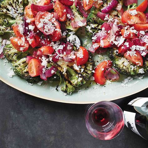 charred-broccoli-and-red-onion-salad-food-wine image
