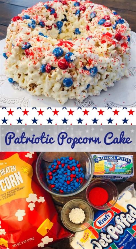patriotic-popcorn-cake-fun-recipe-to-make-with-kids image
