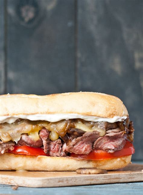 grilled-flank-steak-sandwich-with-caramelized-onions image