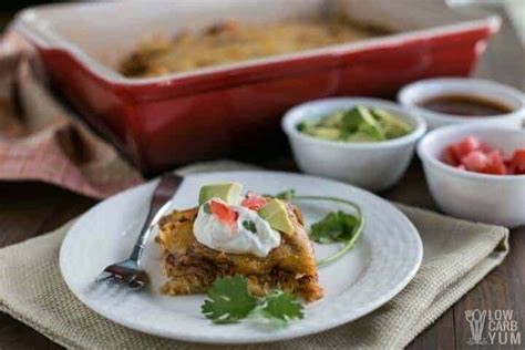 low-carb-chicken-enchilada-casserole image