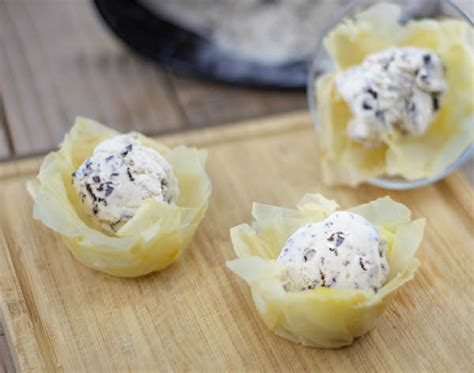 phyllo-cups-with-ice-cream-lemon-olives image