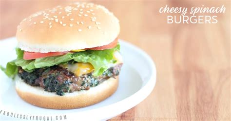 cheesy-spinach-burgers-recipe-fabulessly-frugal image
