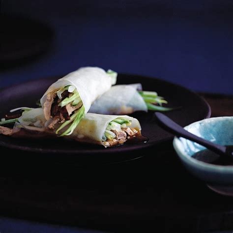 peking-duck-rice-paper-rolls-recipe-delicious-magazine image