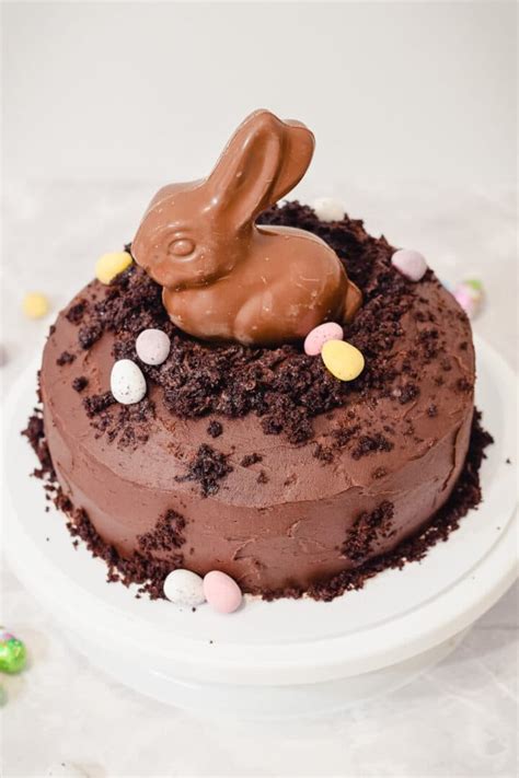 easy-chocolate-easter-bunny-cake-sweet-mouth-joy image