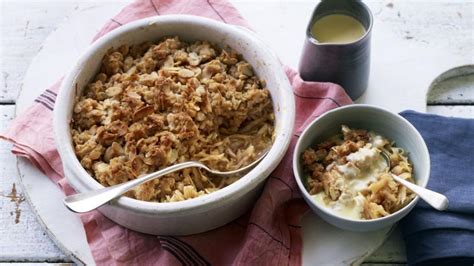 apple-crumble-with-cardamom-custard-recipe-bbc-food image