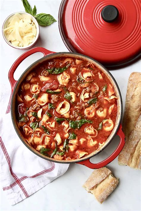 tuscan-tortellini-soup-the-bakermama image